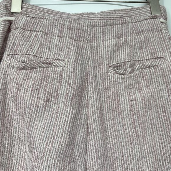 Free People Light At Sunrise Paperbag Pants Size 6 Cropped Super High Rise Strip - Picture 13 of 16